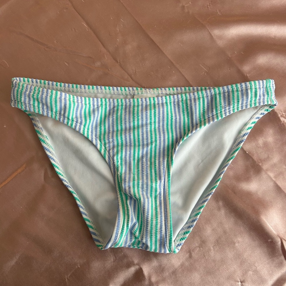 Xhilaration Green and Blue Trim Bikini Bottom